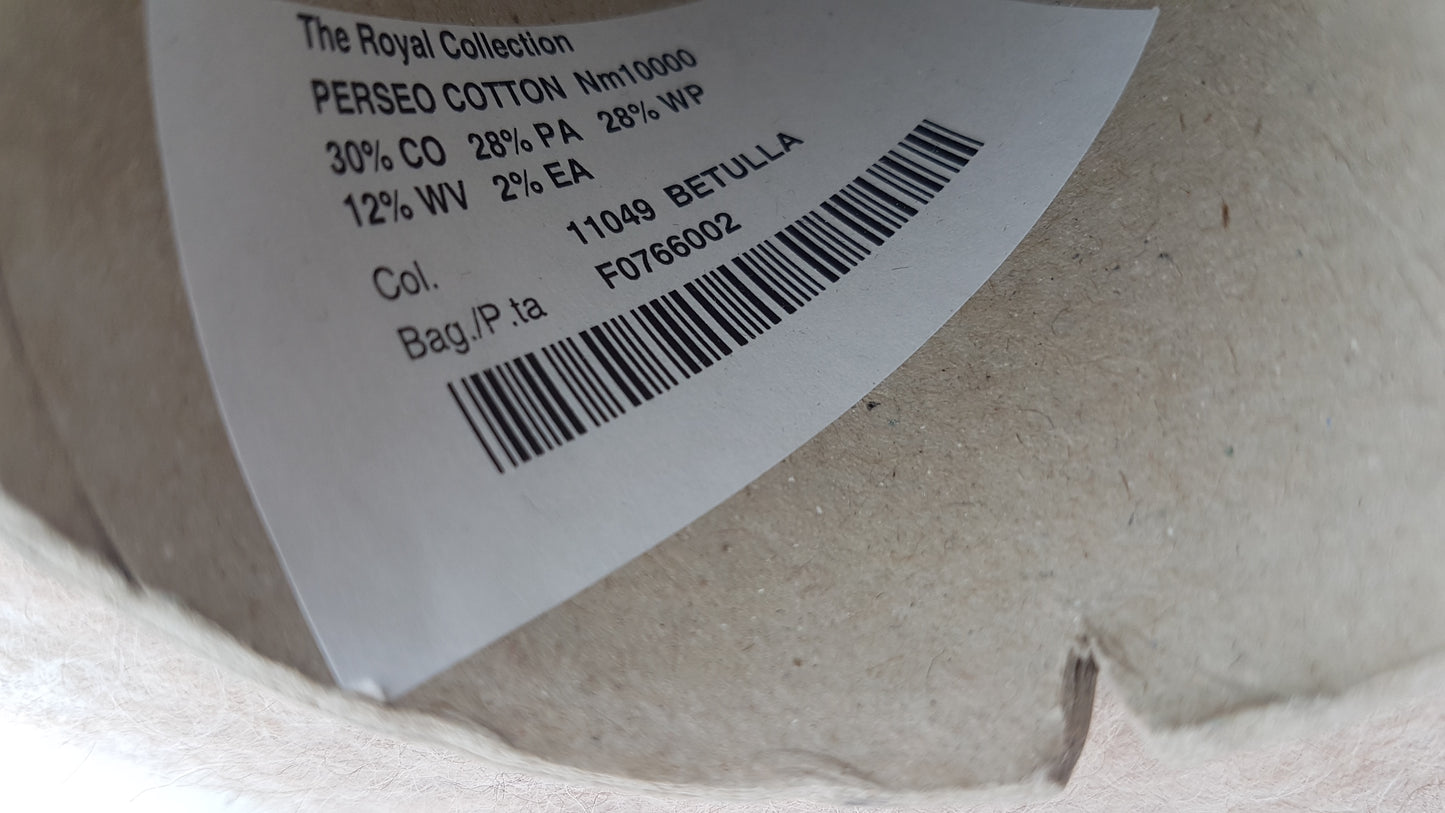 100g Alpaca Cotone morbido filato italiano colore Beige Mélange N.485