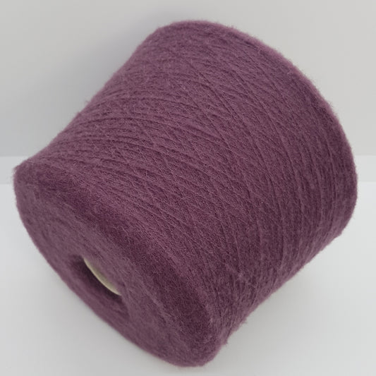 100g de laine mérinos italienne Extrafine couleur pourpre prune N. 490