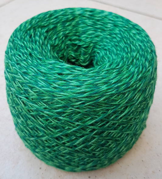 130g Extrafine Merino Wool 100% Italian Yarn Green Color N.500