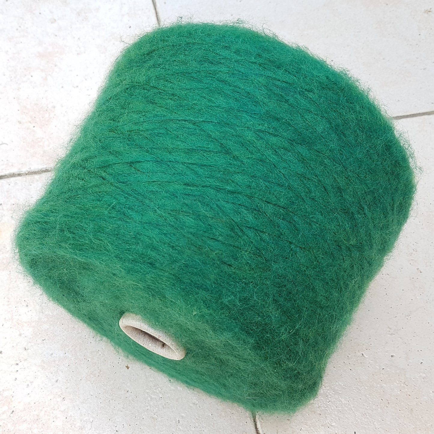 100g Laine Mérinos Extrafine Couleur Verte Italienne N. 506