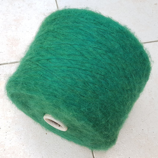 100g Laine Mérinos Extrafine Couleur Verte Italienne N. 506