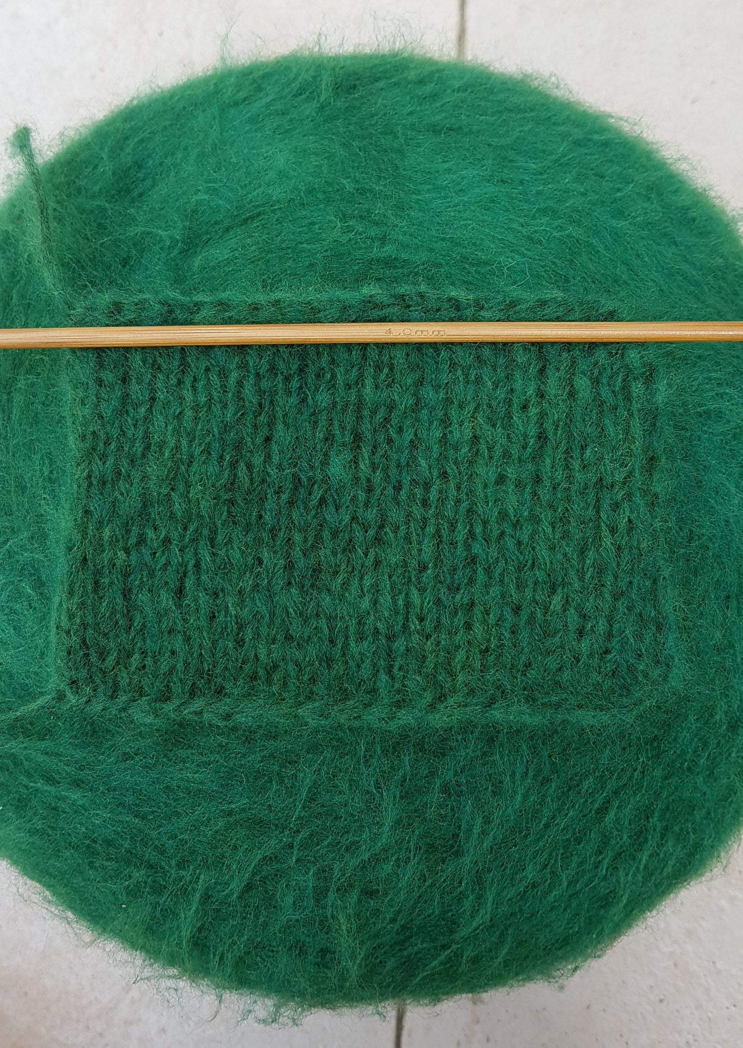 100g Laine Mérinos Extrafine Couleur Verte Italienne N. 506