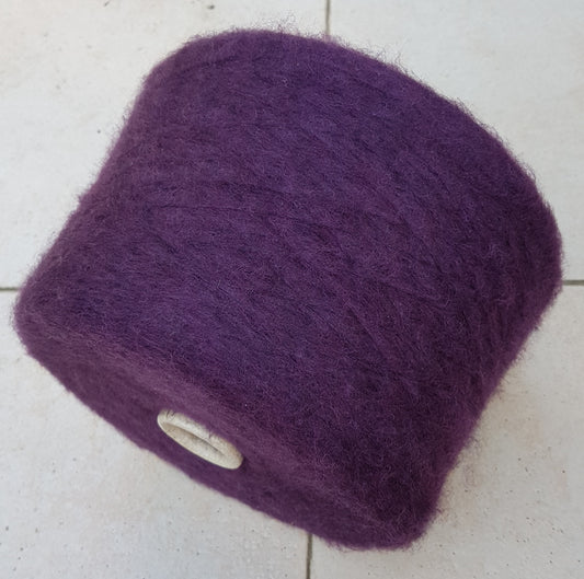 100g Extra Trafine Merino Wool Italian Color Purple Eggplant N.505