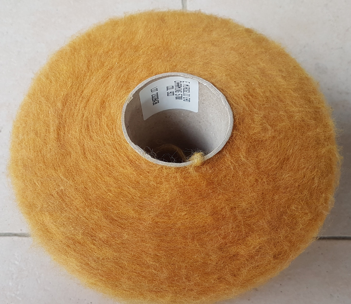 100g Lana Merino Extrafina Italiana Color Beige Miel Ochre N.504