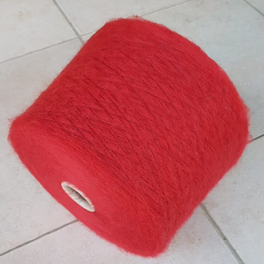 100g Extra Trafine Merino Wool Italian Red Color N.507