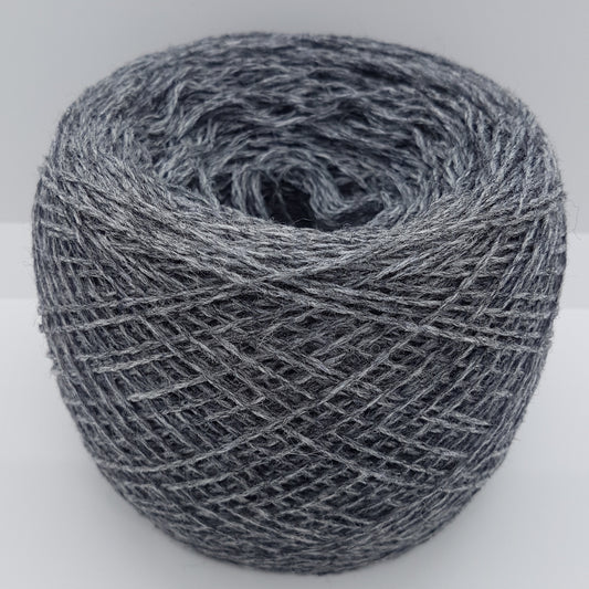 100g Shetland Wolle Look 100% italienisches Garn grau Farbe N.519