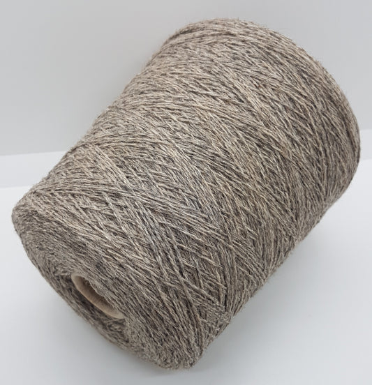 Shetland Wool 100% Italian Yarn Look Grey Color Beige Mélange N.522