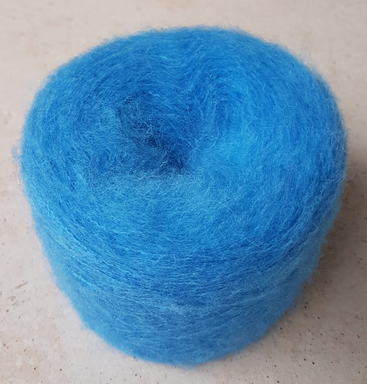 100g Mohair italiano hilado color azul N.525