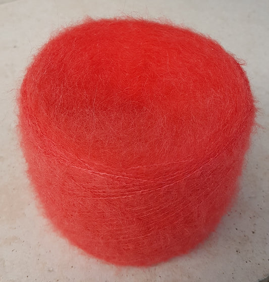 100g Mohair Italian yarn color Orange N.535