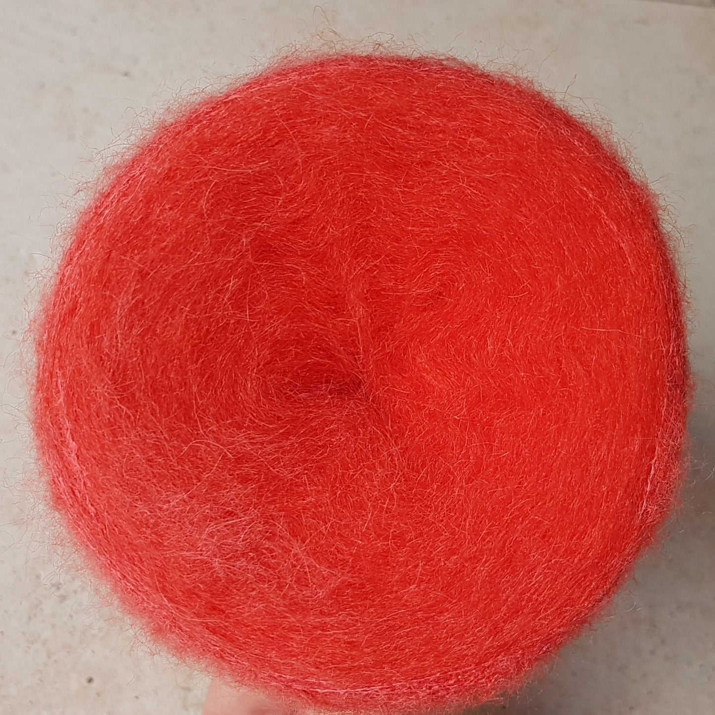 100g Mohair italiensk garn Orange farve N.535