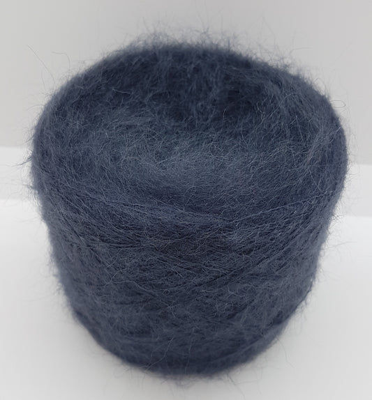 100g Mohair Italian yarn color Grey Black Asphalt N.534