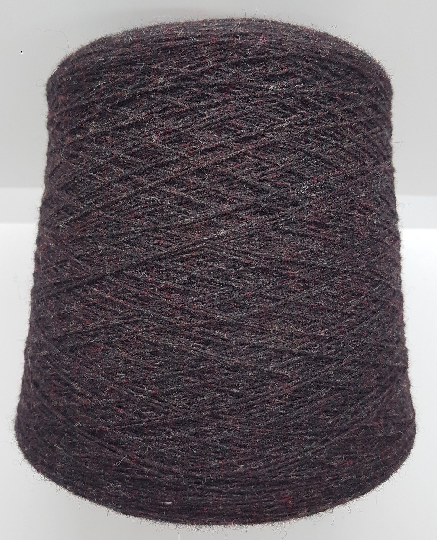 100g de laine Shetland 100% fil italien, couleur Marron Mélange N. 544