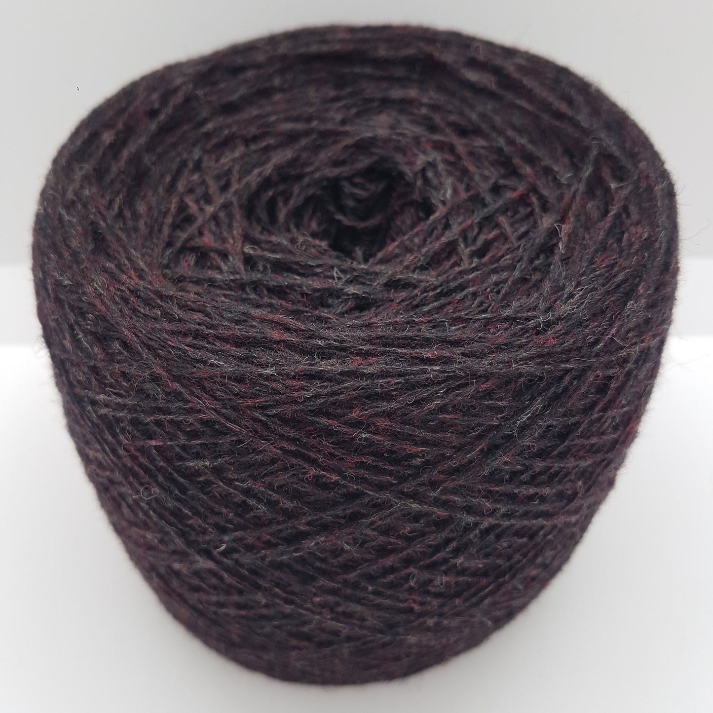 100g de lana Shetland 100% hilo italiano, color Marrón Melang N.544