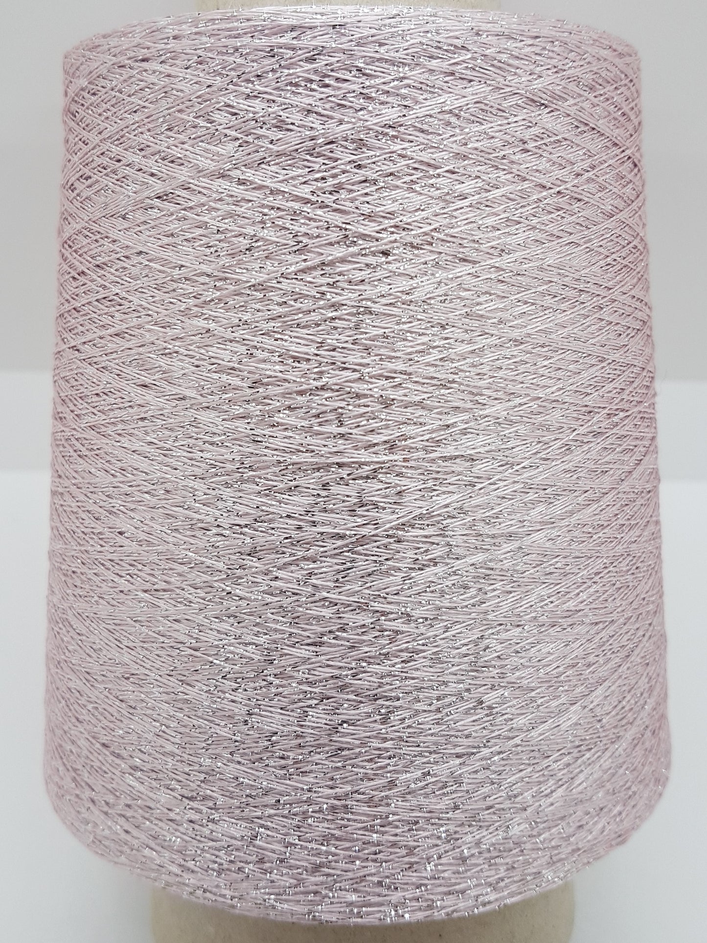 Lurex Italian yarn color Lightest Pink Silver L63