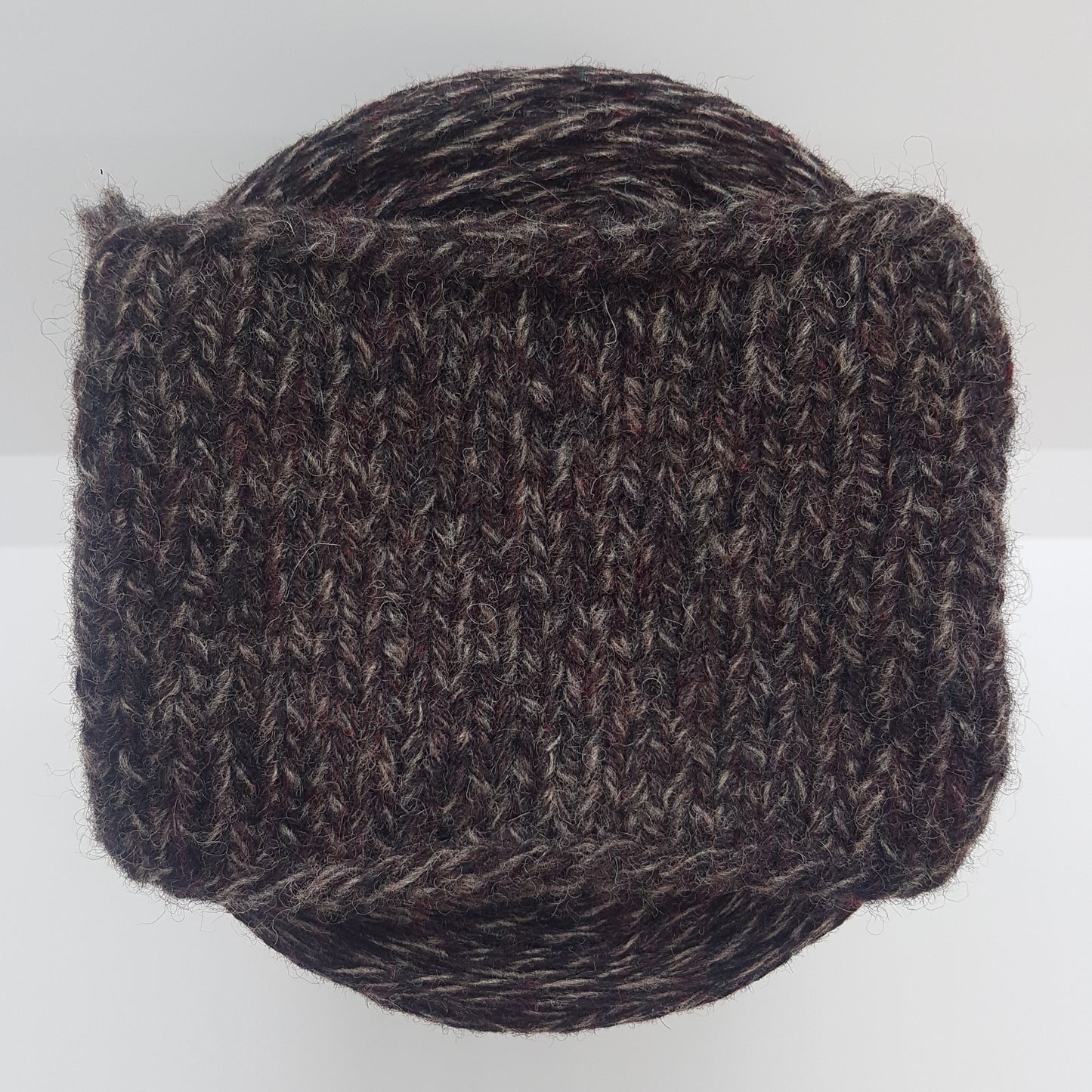 Laine Shetland 100% fil italien couleur Marron Gris N. 569