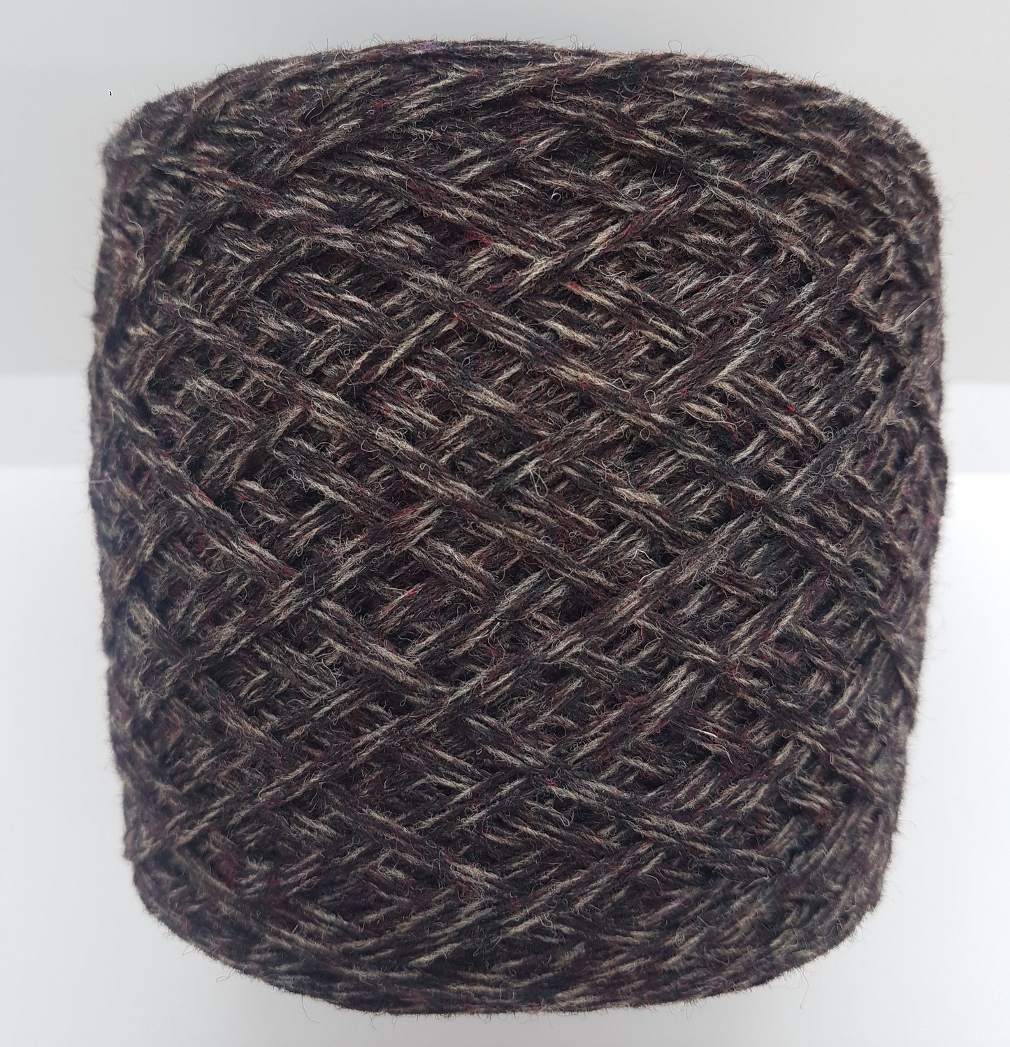 Laine Shetland 100% fil italien couleur Marron Gris N. 569