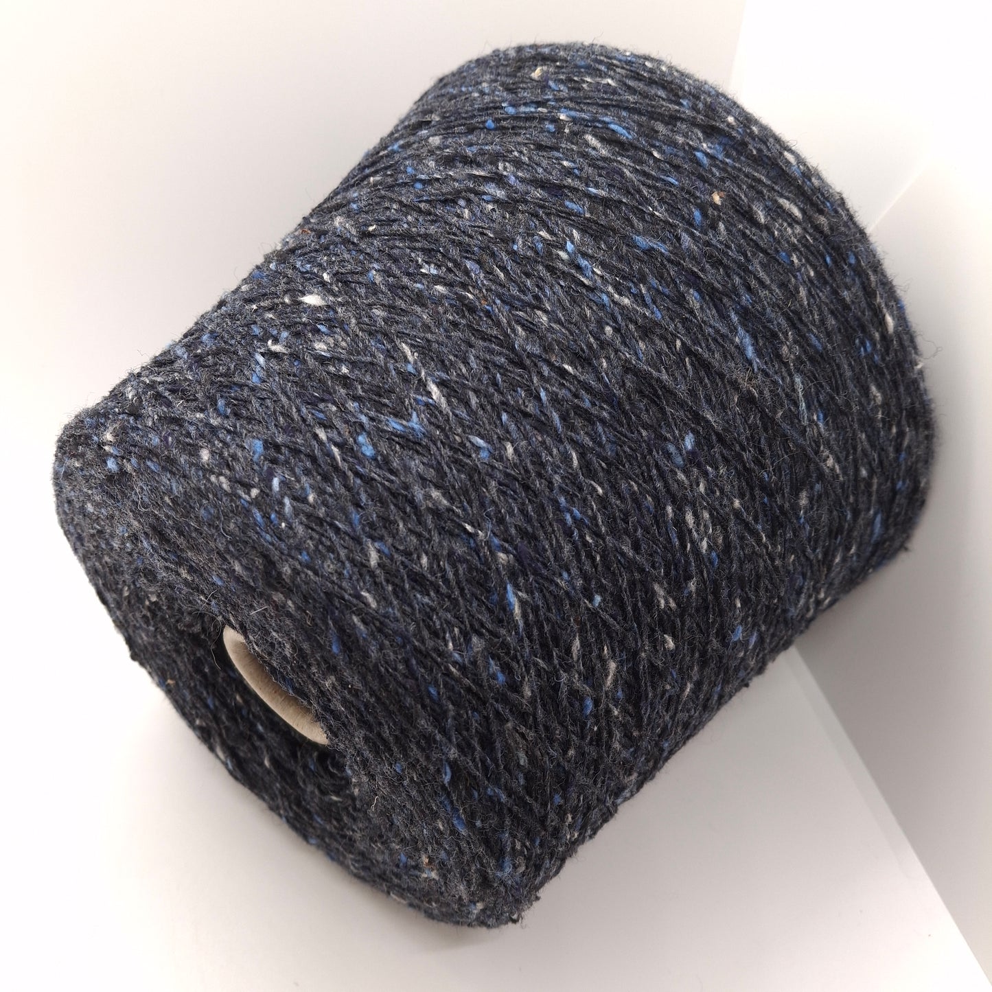 Lana Tweed hilo italiano color Gris Azul Melang N.635