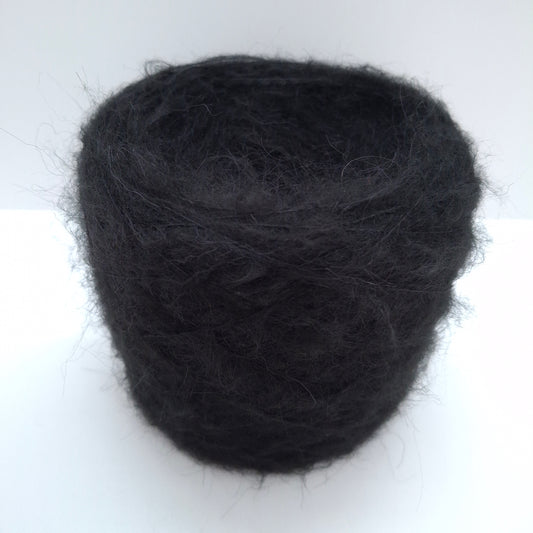 100g Alpaca Italian yarn color Black N.639