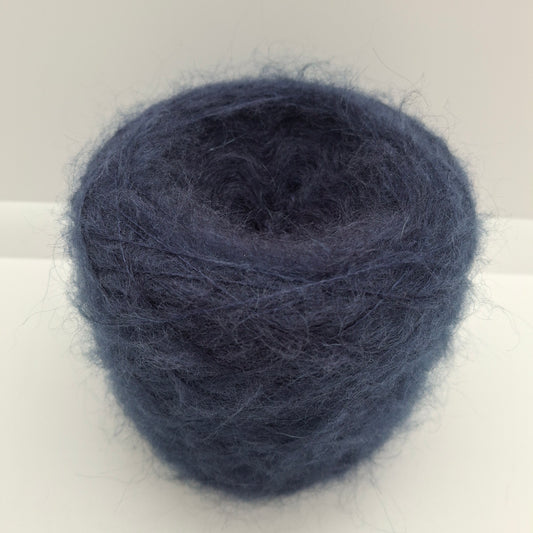 100g Kid Mohair soft Italian yarn color Midnight Blue N.640