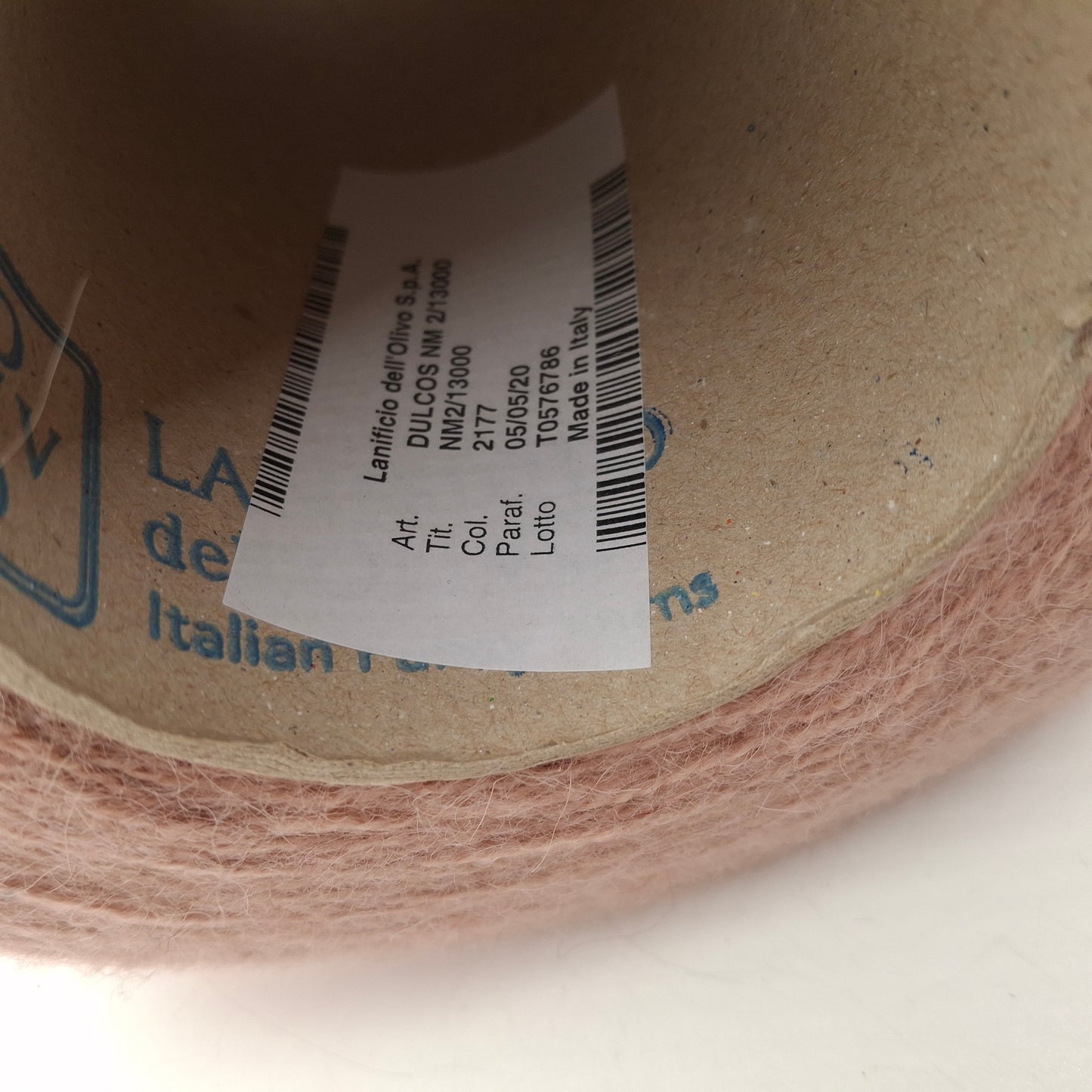 Alpaca Superfine Merino Fil italien couleur Antique Rose Beige N. 659