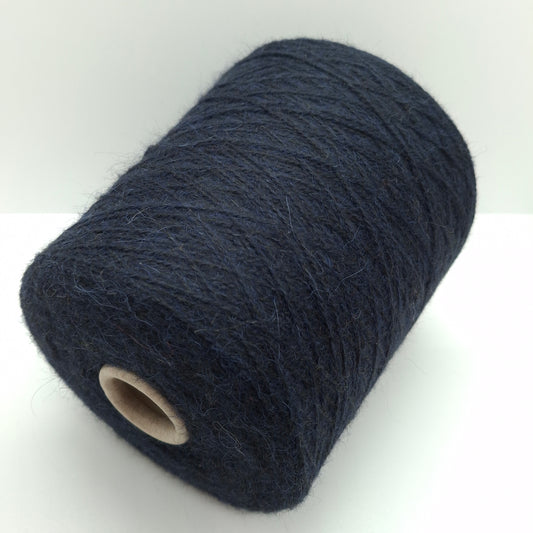 Alpaca Superfine Merino filato italiano colore Blu Notte N.655