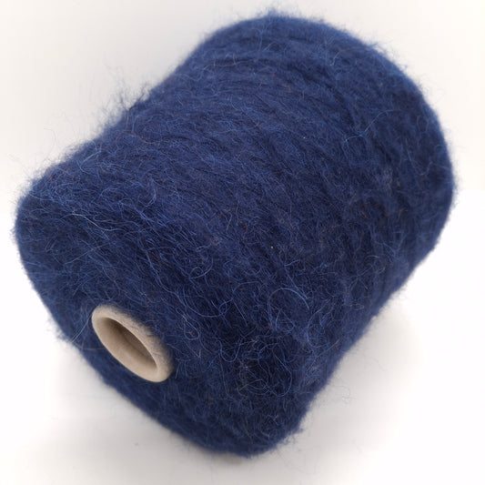 100g de hilo italiano de Alpaca, color azul oscuro N.677