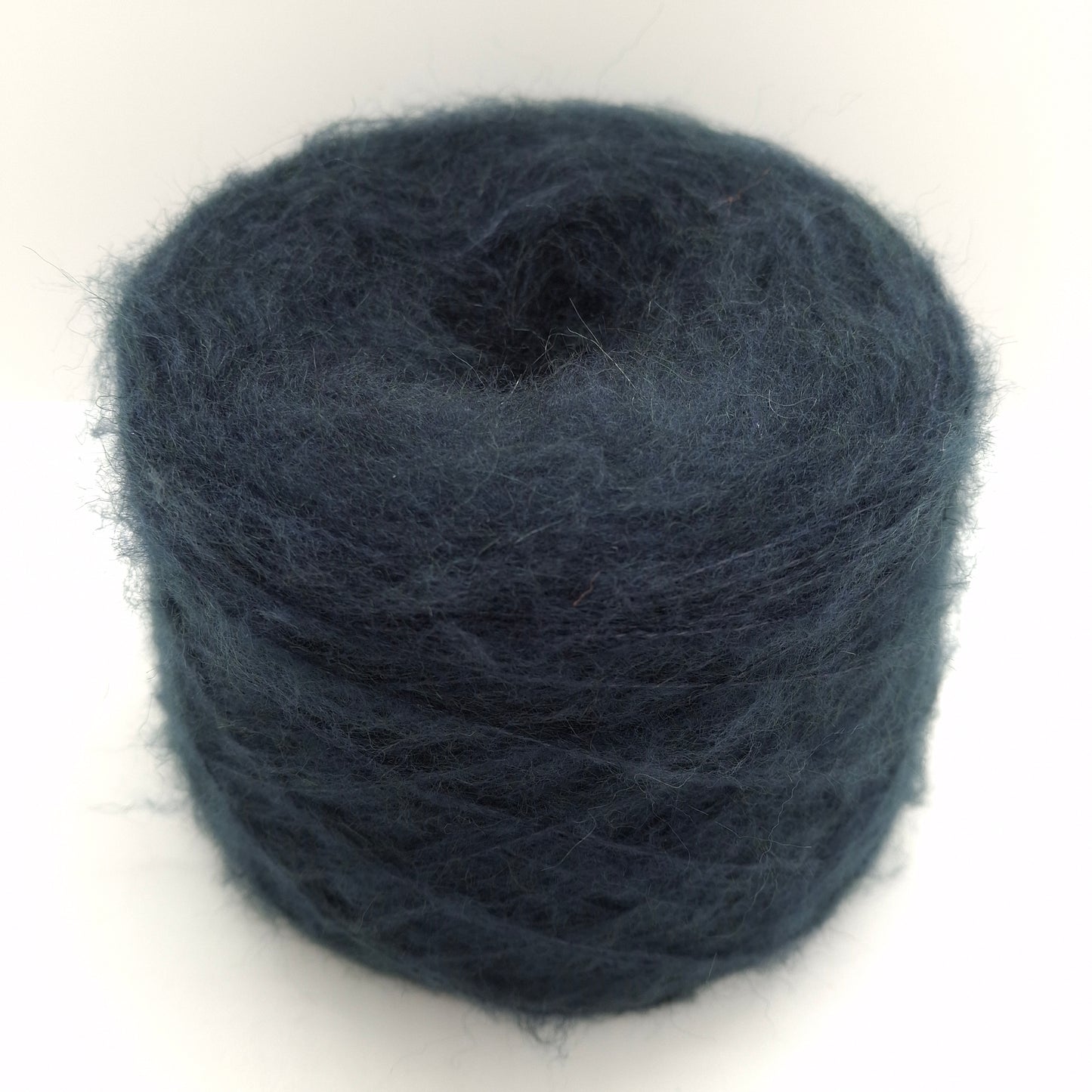 100g Kid Mohair blødt italiensk garn farve Mørkeblå/Grå N.679