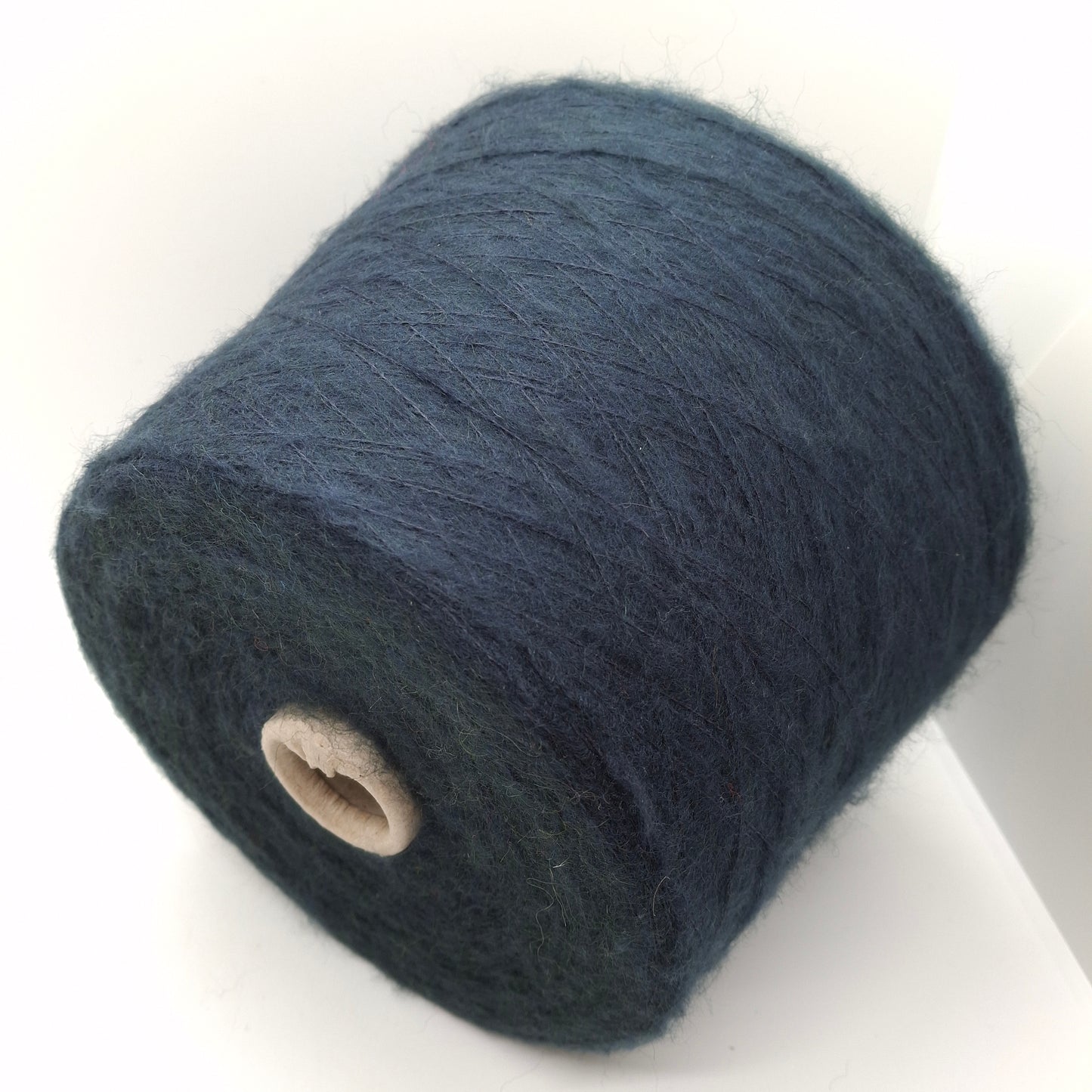 100g Kid Mohair blødt italiensk garn farve Mørkeblå/Grå N.679