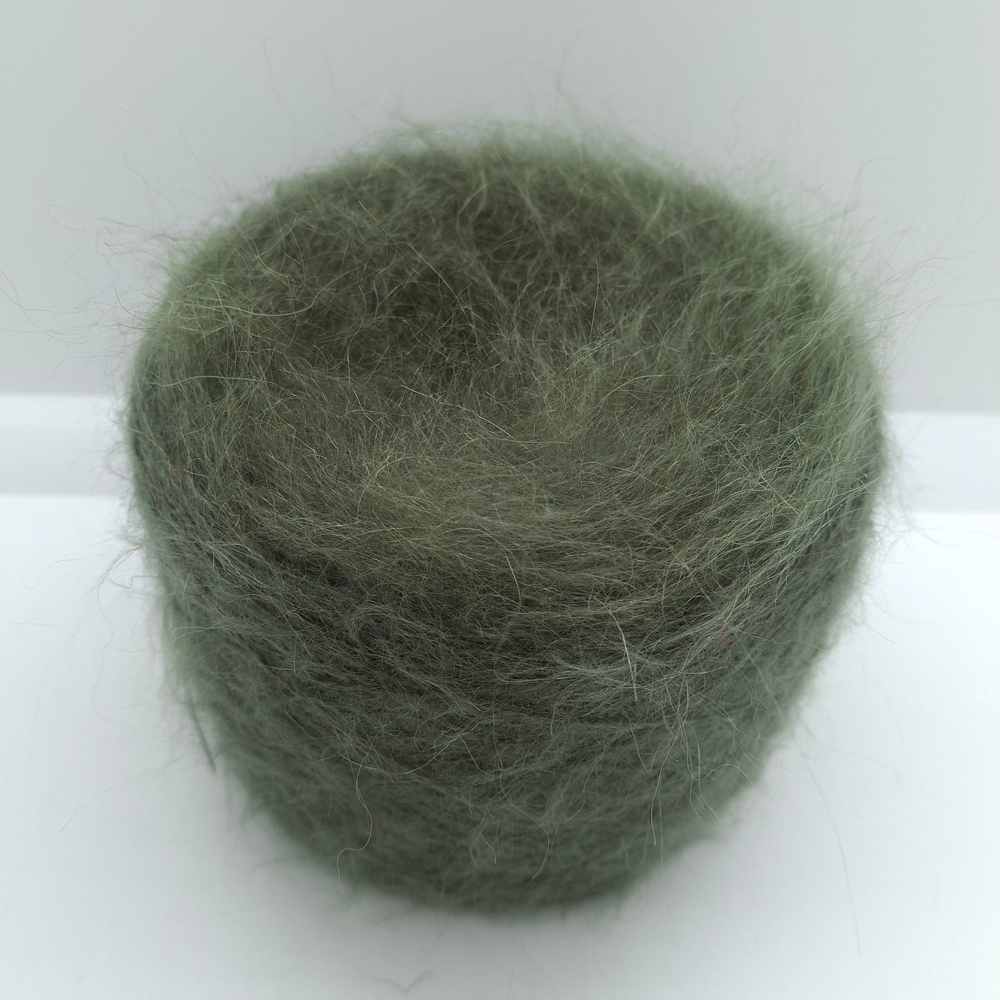 100g Kid Mohair soft Italian yarn color Olive Green N.683