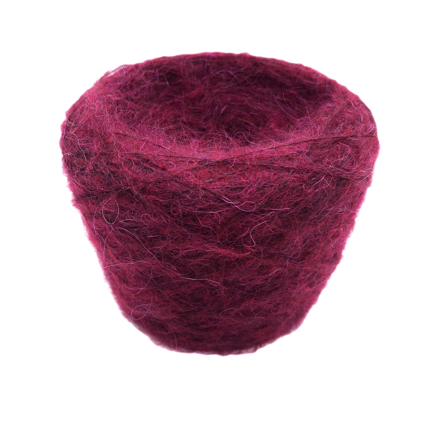 100g Brushed Alpaca Brushed soft Italian yarn Bordeaux color N.687