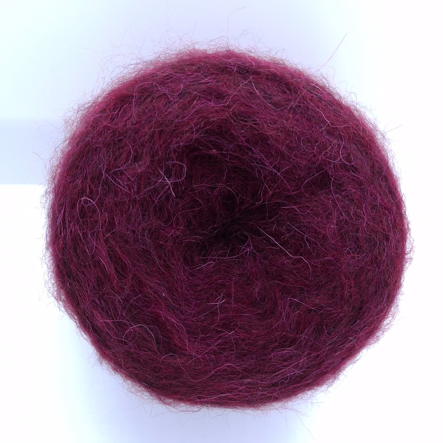 100g Brushed Alpaca Brushed soft Italian yarn Bordeaux color N.687