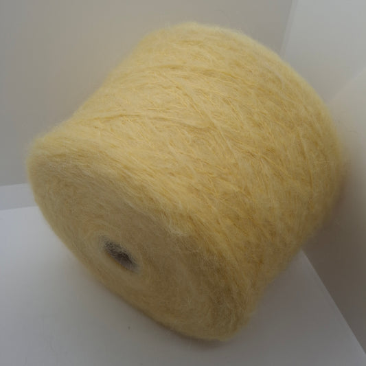 100g Mohair soft Italian yarn color Light Yellow N.695