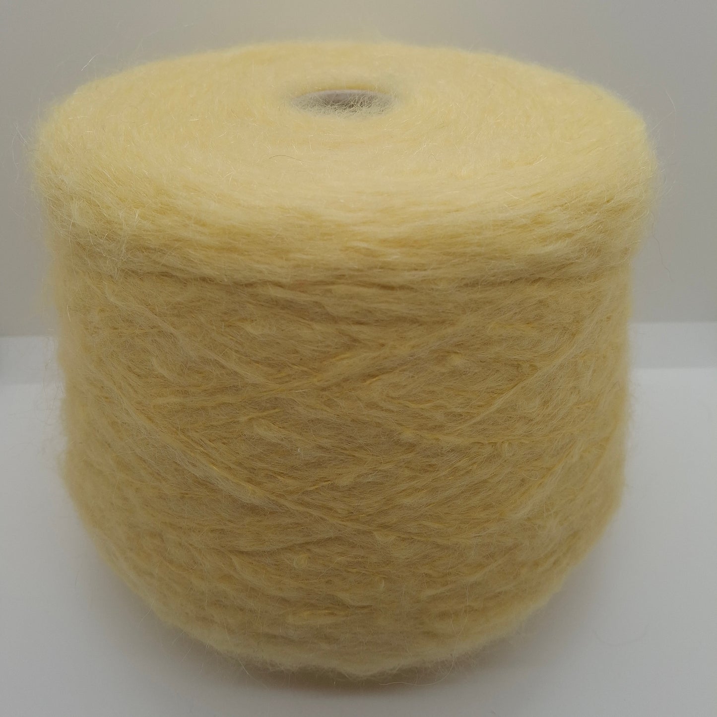 100g Mohair soft Italian yarn color Light Yellow N.695