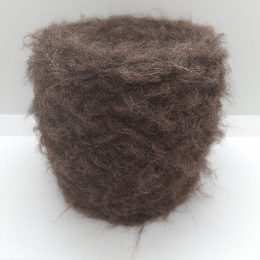 100g Alpaca Superfine Brushed Italian yarn color Brown N.689