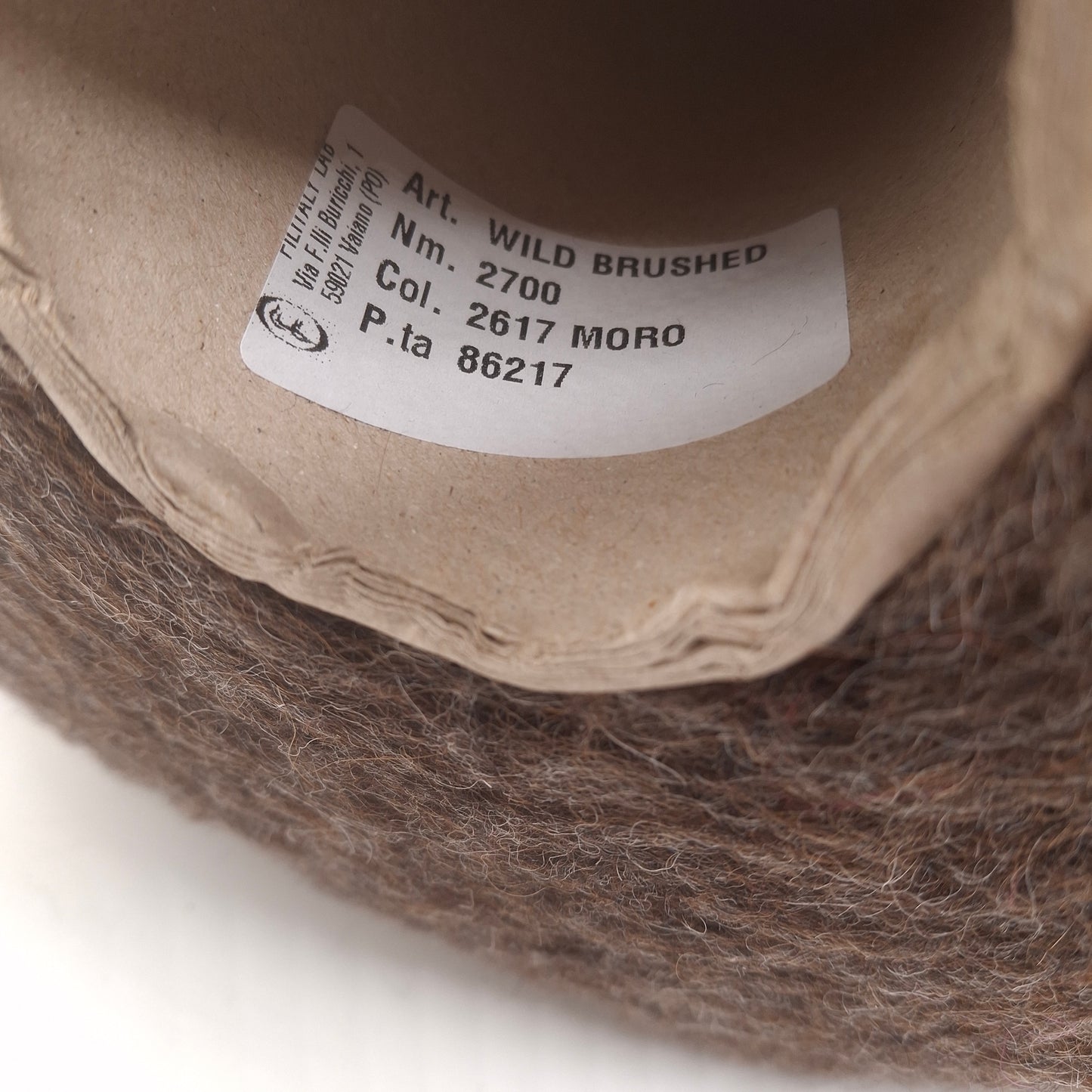 100g Alpaca Superfine Brushed Italian yarn color Brown N.689