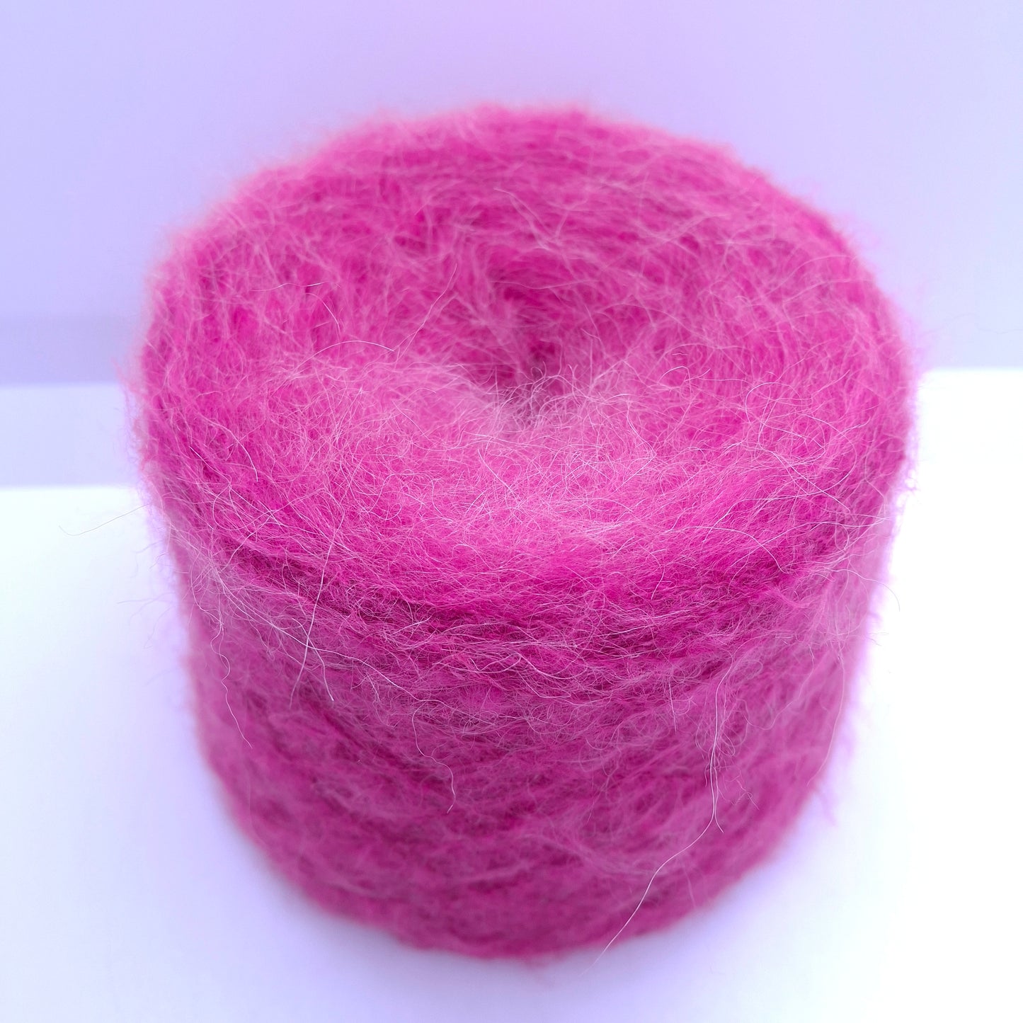 100g Børstet Alpaca blødt italiensk garn farve Cyclamen Pink N.705