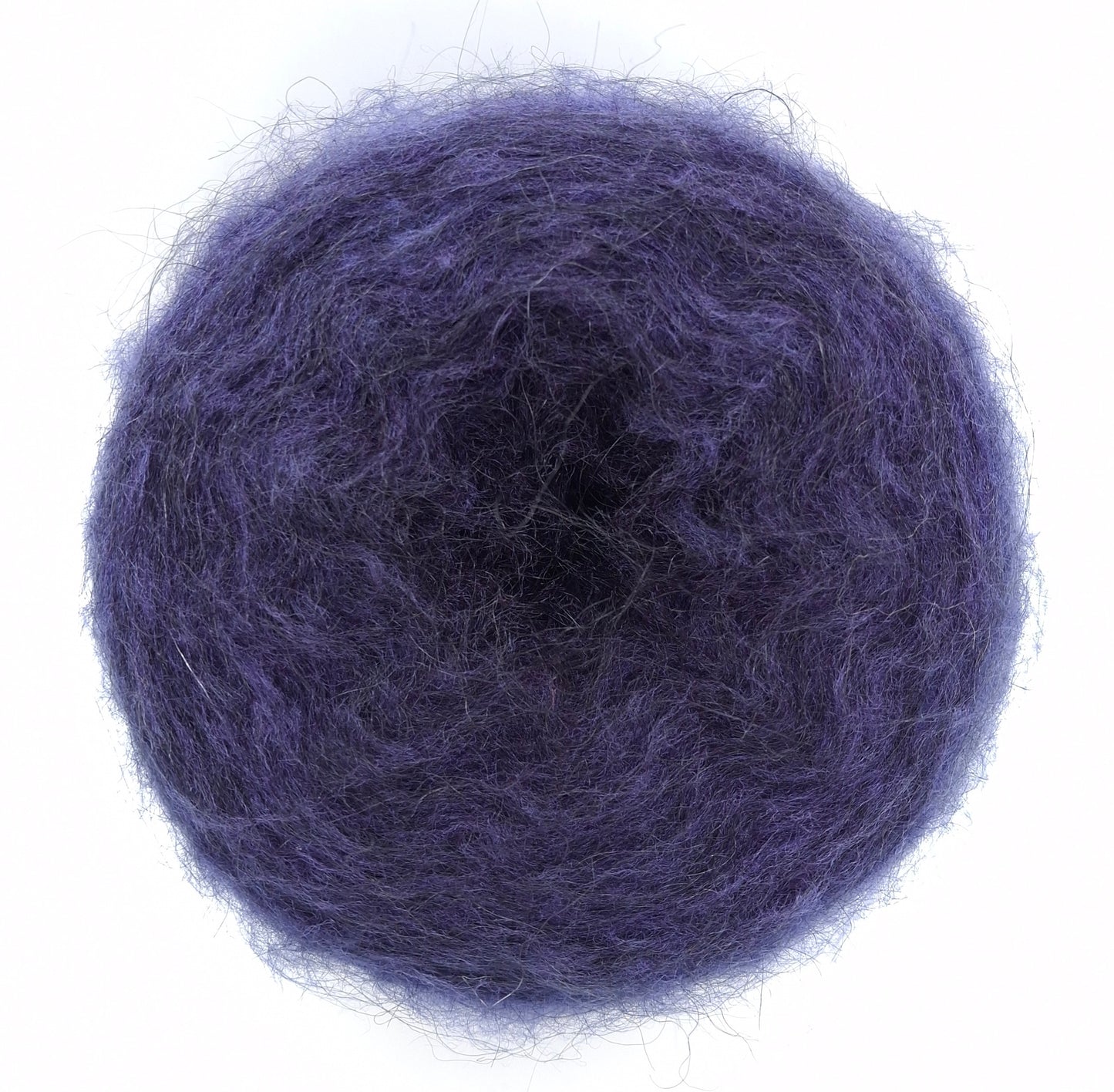 100g Mohair italiensk garn farve Midnight Blue Purple N.712