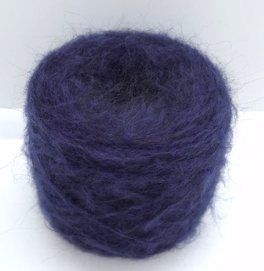 100g Mohair filato italiano colore Blu Notte Viola N.712