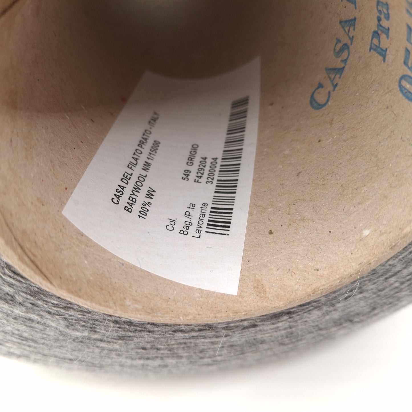 Extrafine Merino Wool Italian Yarn Color Grey N.715