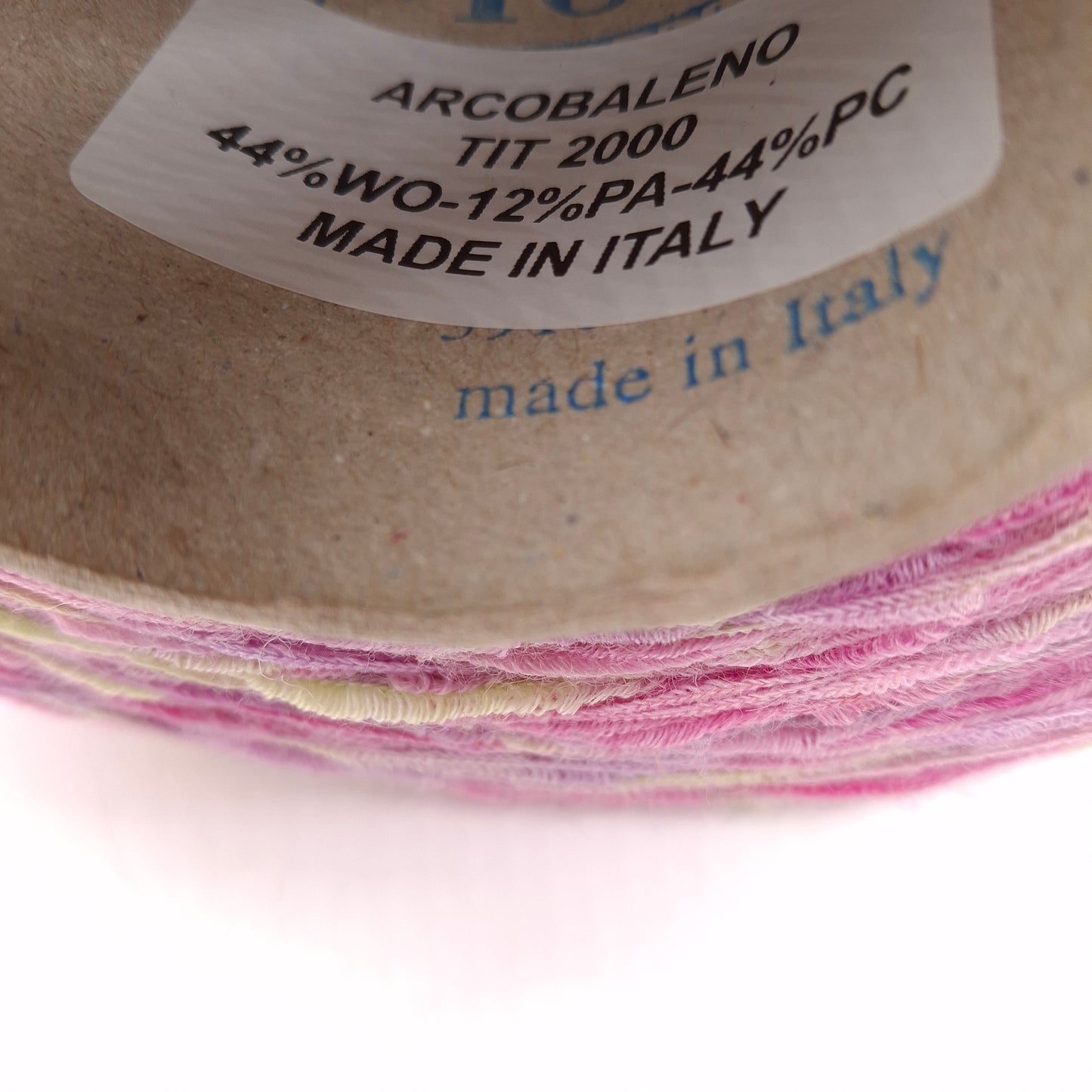 100 g bånd Nastrino blandet uld blødt italiensk garnfarve Pink lilla grønlig N.726