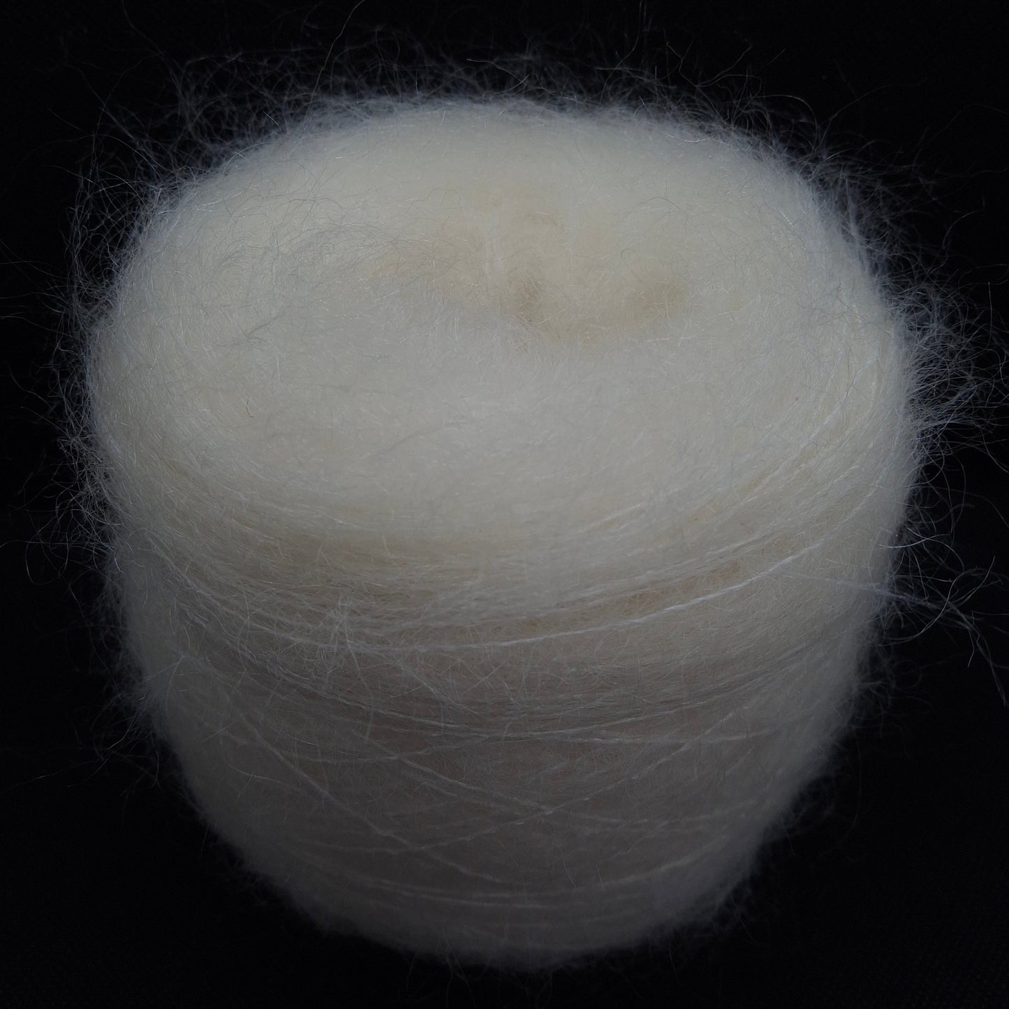 Hilo italiano suave Kid Mohair de 100 g, color blanco natural N.737