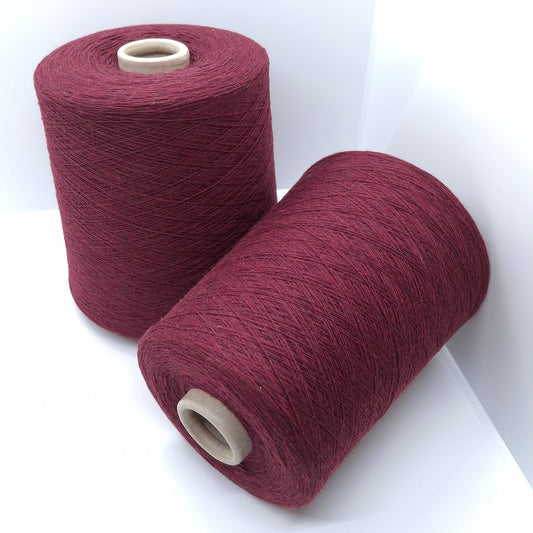 Cashmere Wool Italian Yarn Bordeaux Color N.761