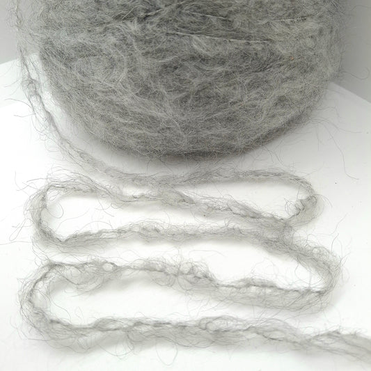 Kid Mohair morbido filato italiano colore Grigio N.934