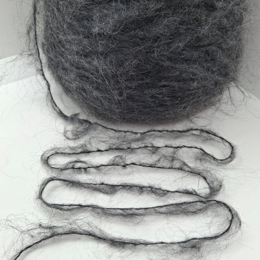 100g Mohair morbido filato italiano colore Grigio N.935