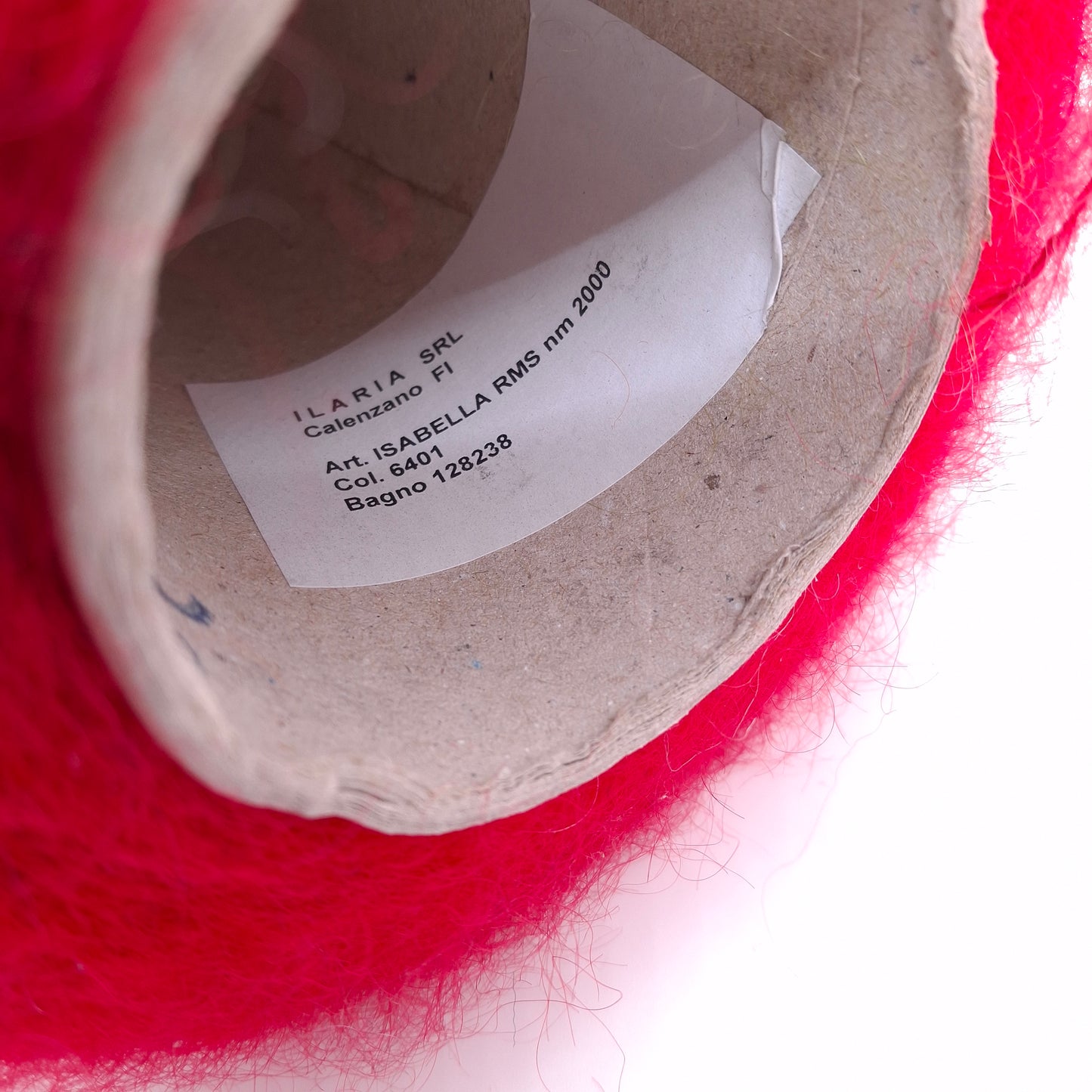 450g Soft Mohair Italian Yarn Color Red N.947