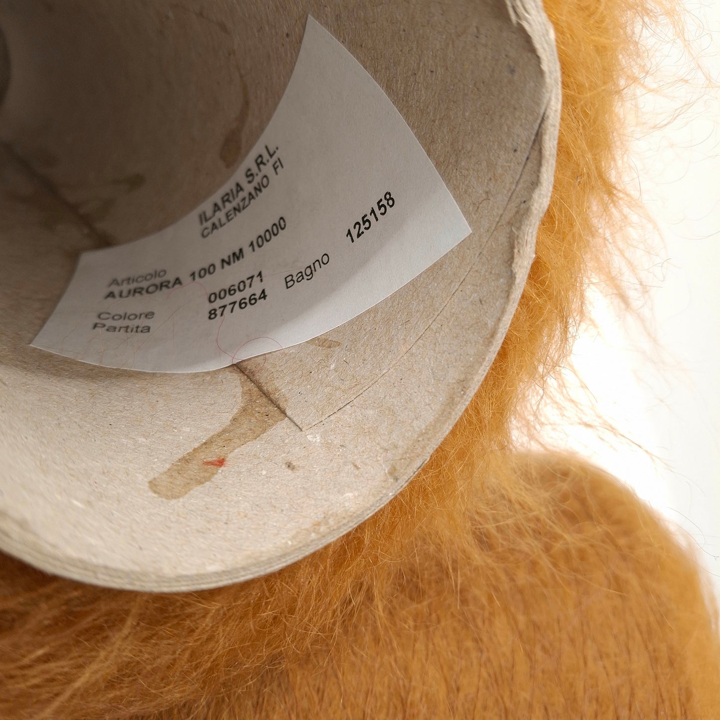 SuperKid Mohair morbido filato italiano colore Marrone Ruggine N.959