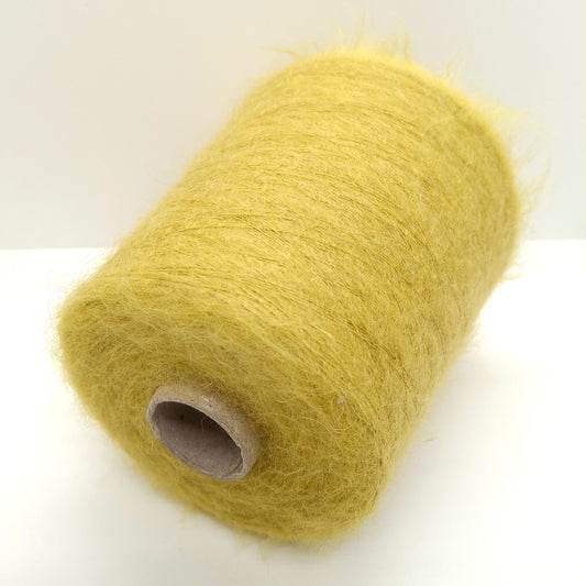 SuperKid Mohair morbido filato italiano colore Giallo Ocra Pallido N.957