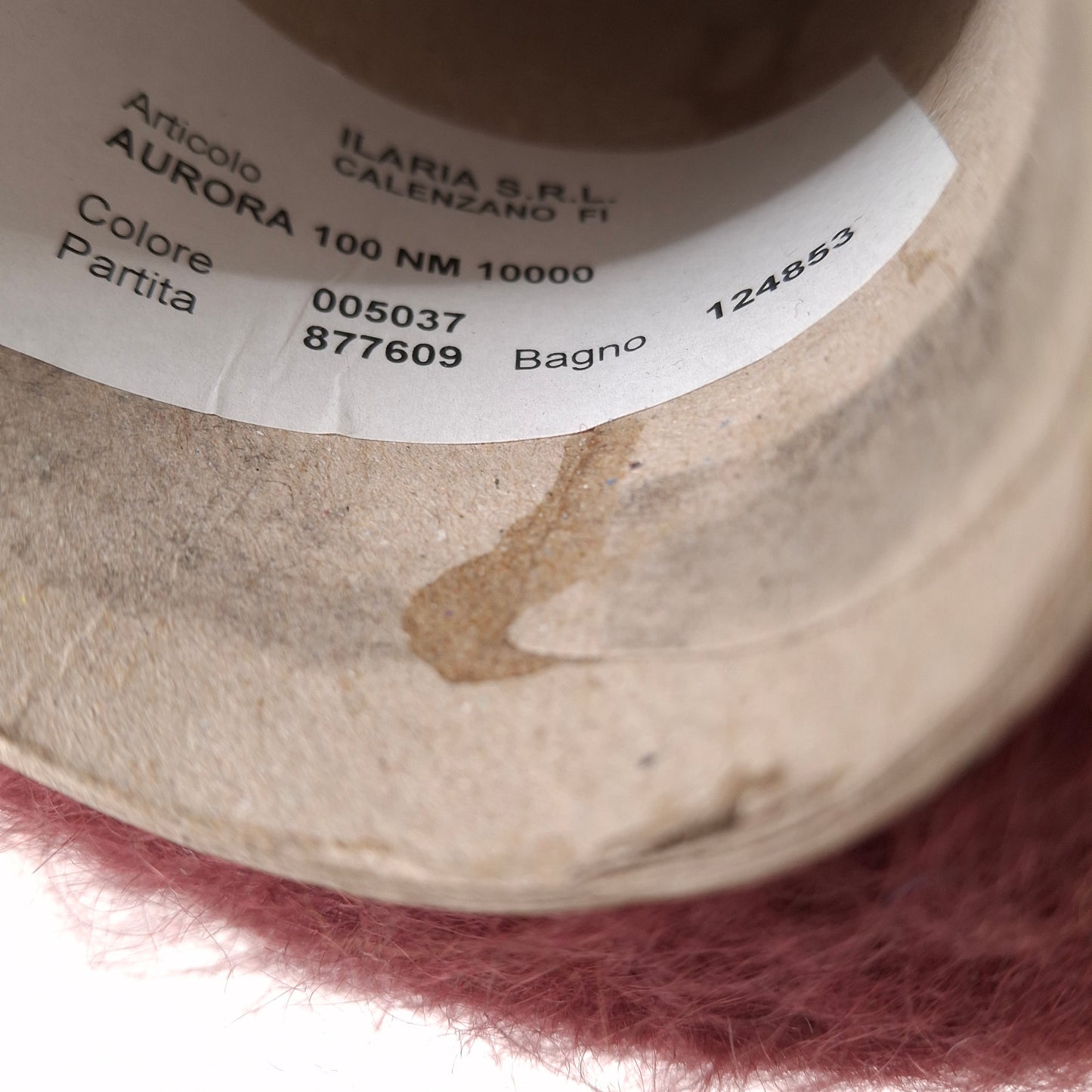 SuperKid Mohair morbido filato italiano colore Bordeaux N.956