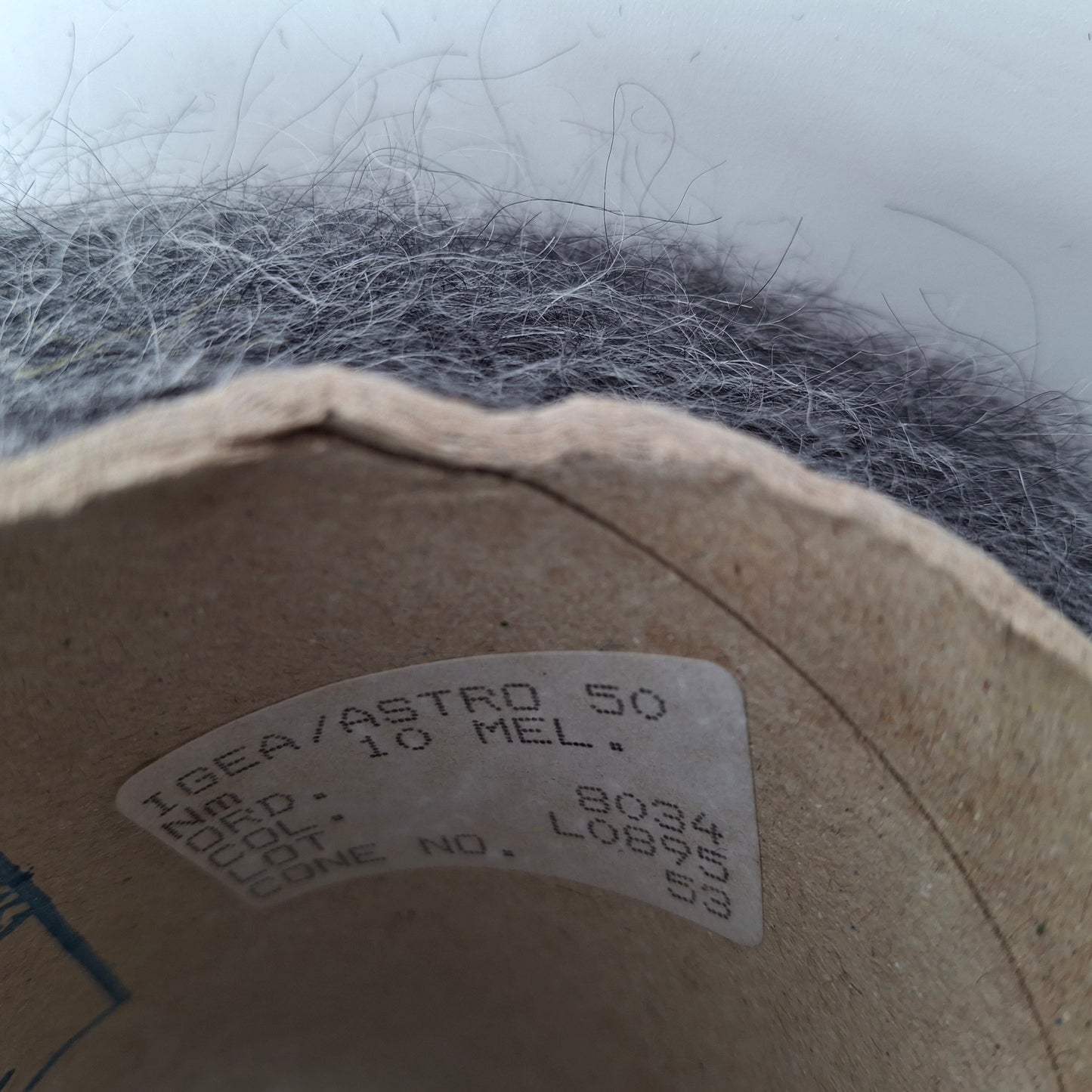 SuperKid Mohair morbido filato italiano colore Grigio Mélange N.963