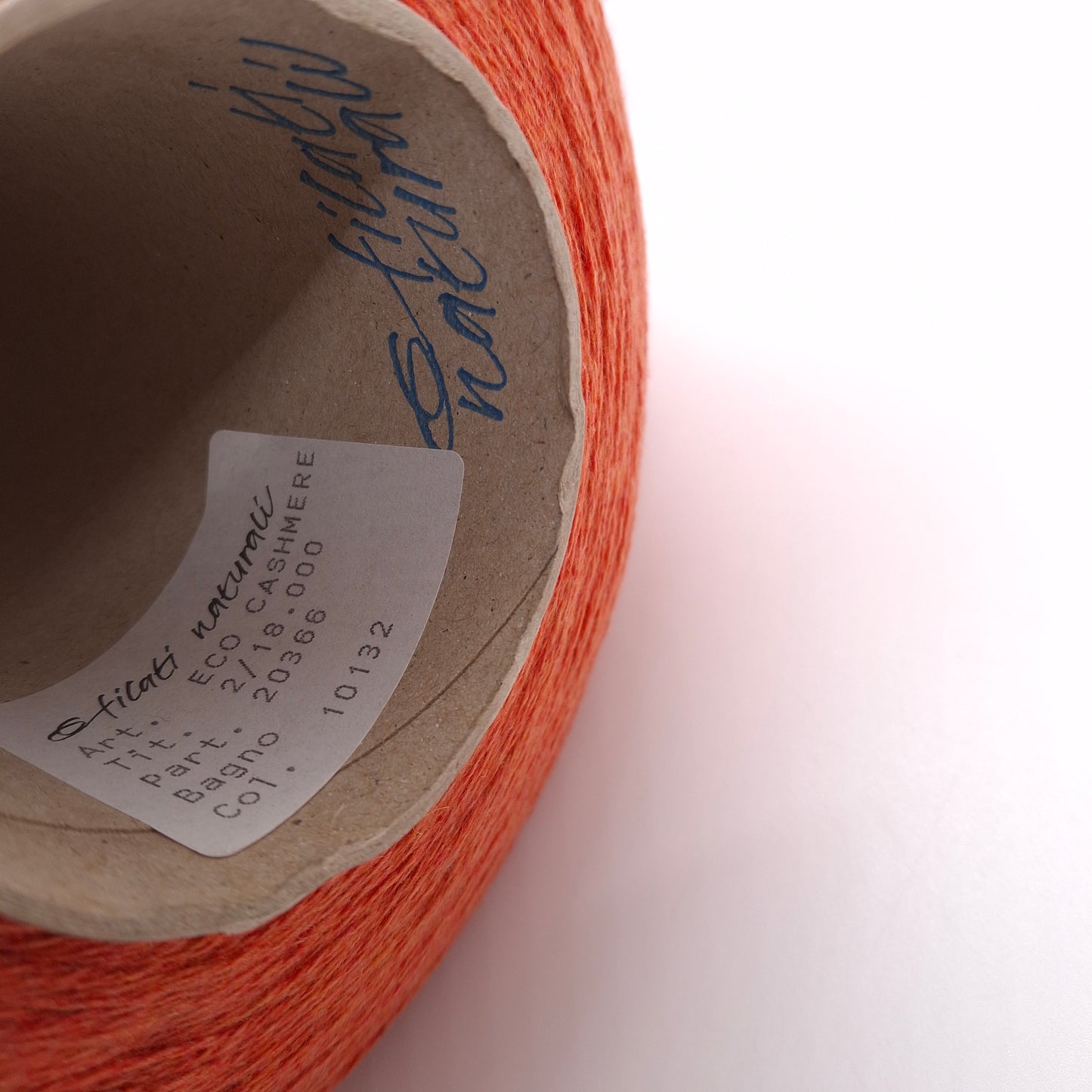 100g de fil cachemire 100% italien couleur Orange N. 974